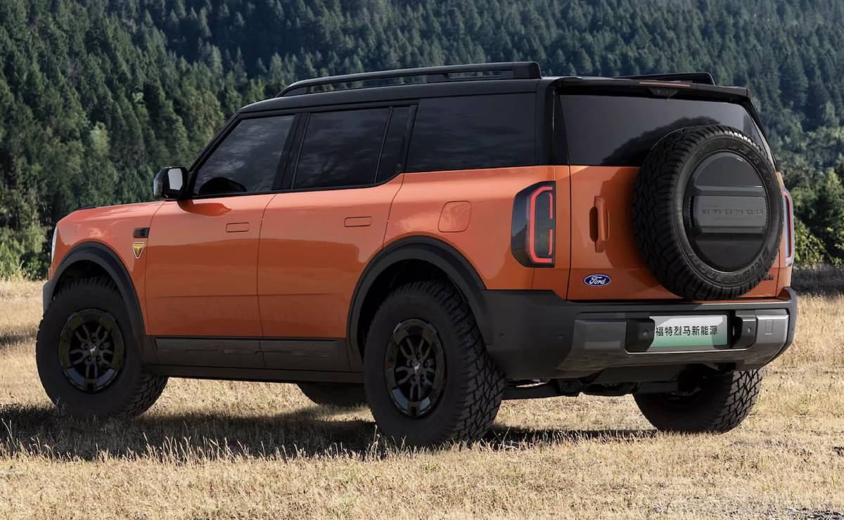 MDP Ford Bronco New Energy trasera 1 Ford Revoluciona la Gama Bronco con el Nuevo SUV Eléctrico para China