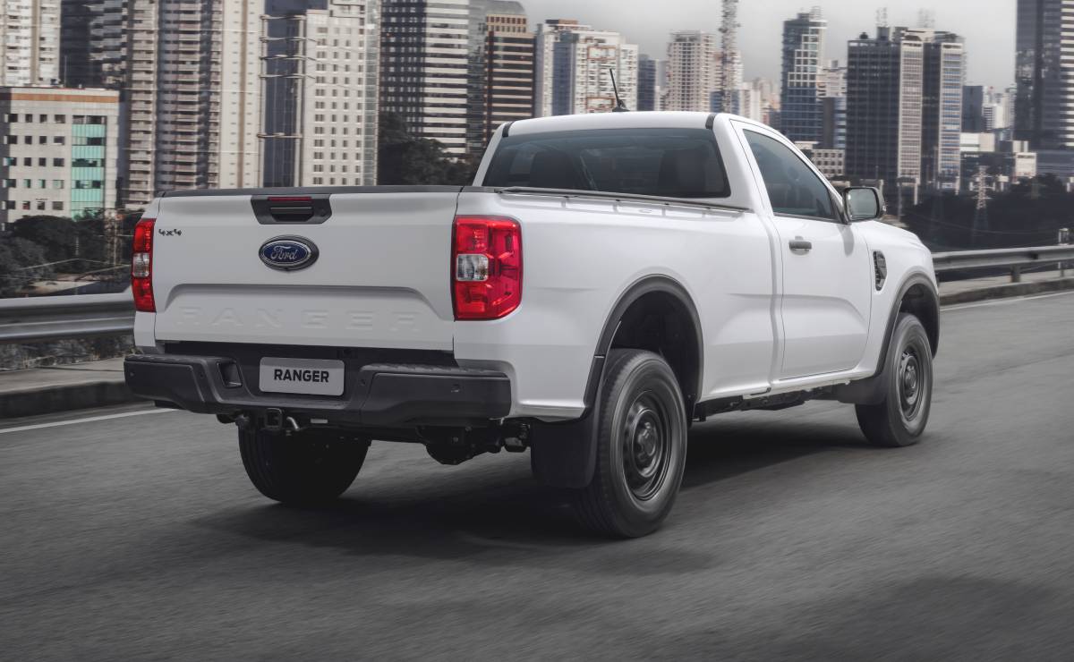 MDP Ford Ranger cabina simple trasera 1 1 La Nueva Ford Ranger XL Cabina Simple Llega a Brasil para Desafiar a las Gigantes del Mercado