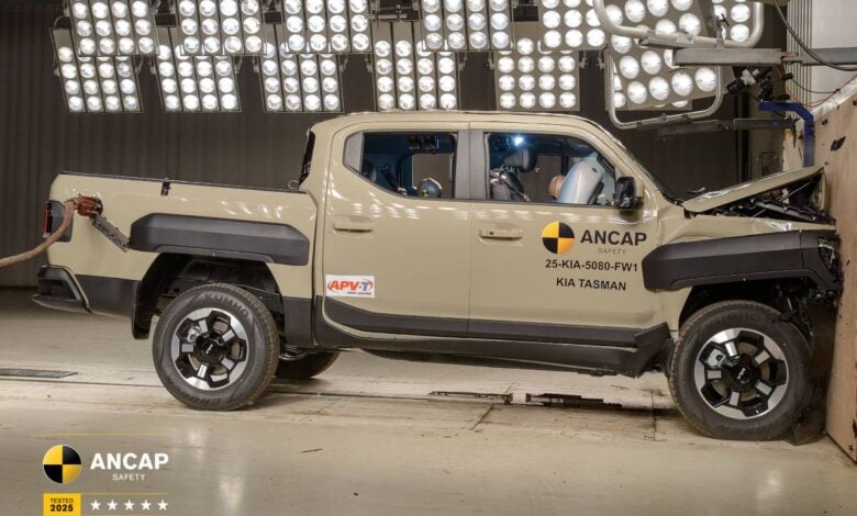 La Kia Tasman: la pick-up coreana que revoluciona el mercado con sus cinco estrellas de seguridad MDP Pick up Kia Tasman pruebas de choque La Kia Tasman: la pick-up coreana que revoluciona el mercado con sus cinco estrellas de seguridad