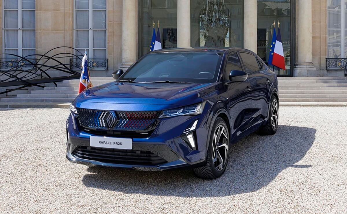 MDP Renault Rafale Presidencial frontal Renault Rafale Presidencial: El SUV de lujo que redefine el concepto de oficina sobre ruedas