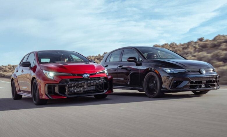 MDP Volkswagen Golf R vs Toyota GR Corolla ¿Renace el mercado de los deportivos compactos? Un vistazo al Toyota GR Corolla 2024 y sus rivales