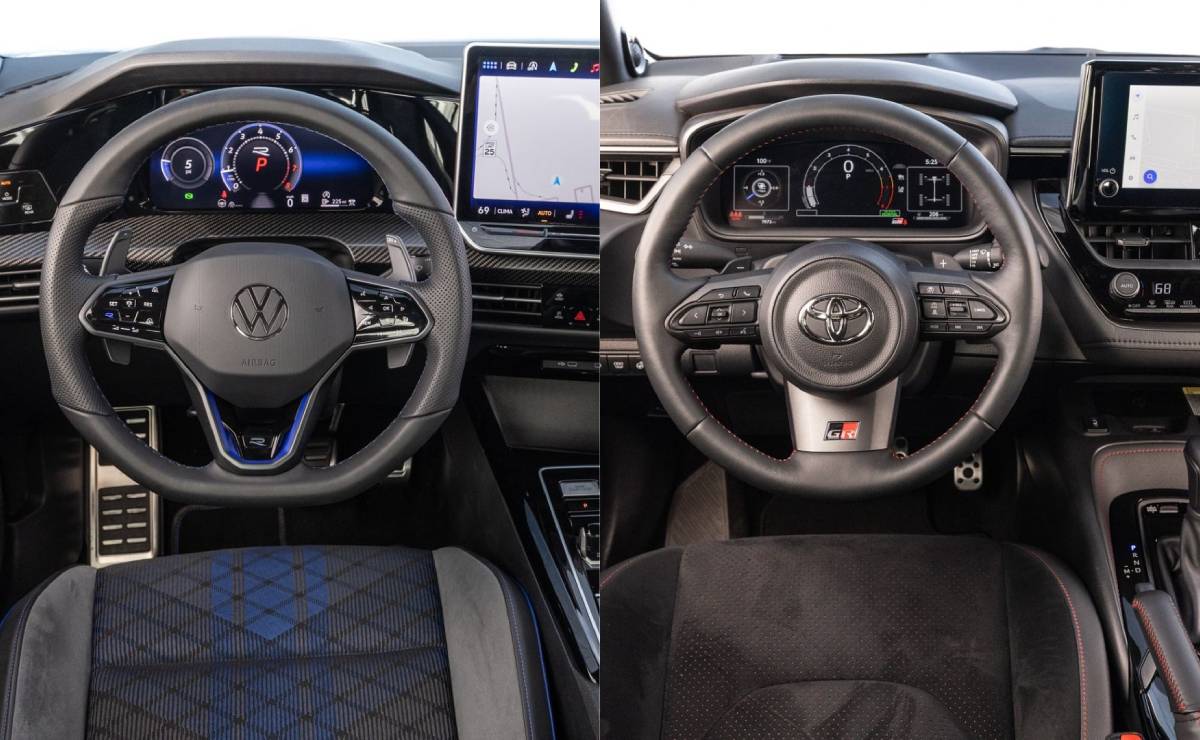 MDP Volkswagen Golf R vs Toyota GR Corolla interior ¿Renace el mercado de los deportivos compactos? Un vistazo al Toyota GR Corolla 2024 y sus rivales
