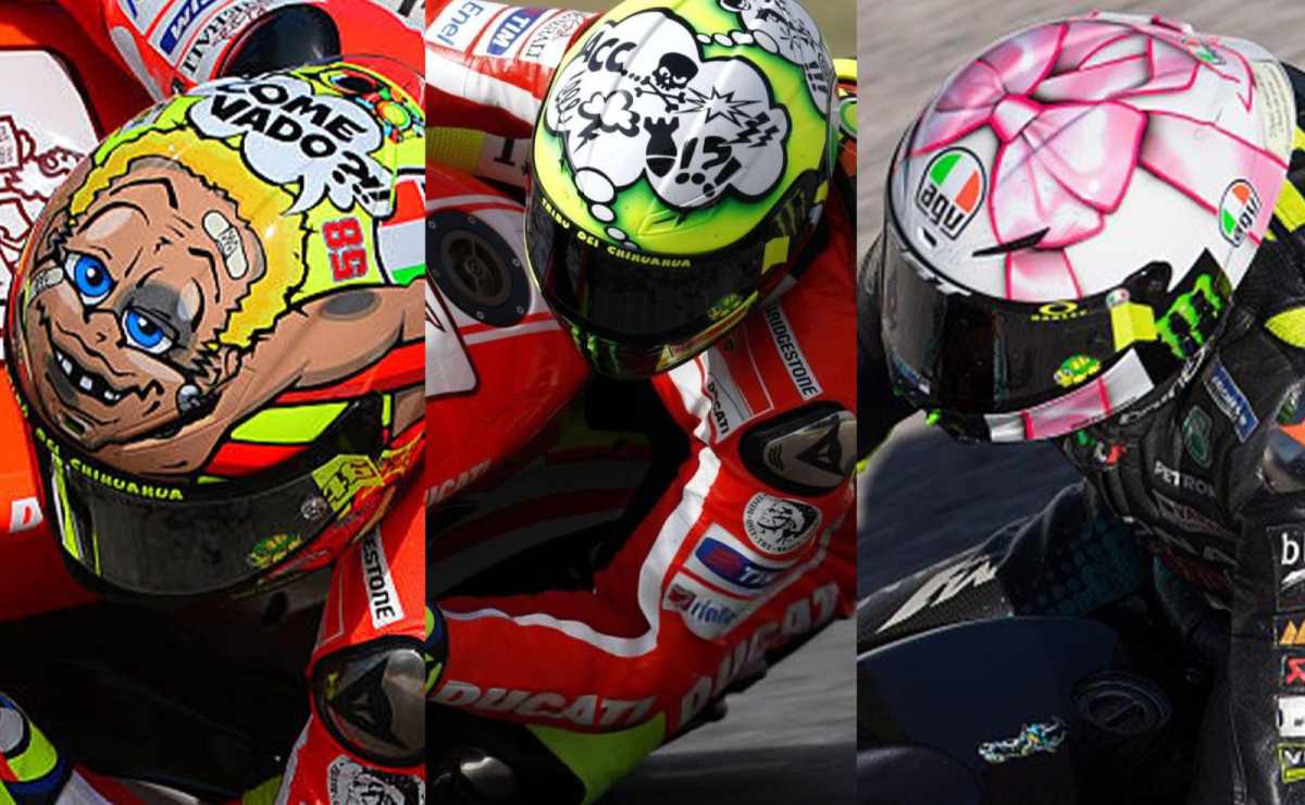 MDP cascos valentino rossi motogp 2 Valentino Rossi y el Gran Premio de San Marino: El Arte de un Casco Más que Especial