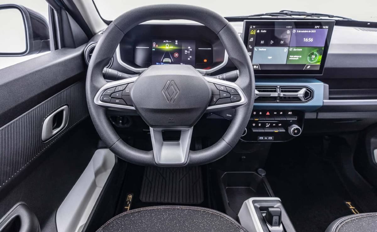 MDP Renault Kwid E Tech 2026 interior Renault Kwid E-Tech 2026: La Nueva Revelación Eléctrica Desde Brasil