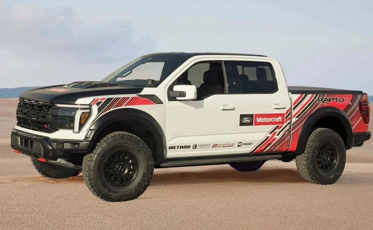 MDP Ford F 150 Raptor R version de la pick up Ford F-150: La Pick-Up Más Rápida del Mundo Hace Su Debut en el Sema Show 2025
