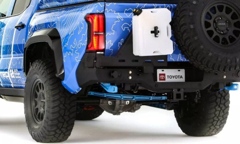 MDP Toyota Tacoma H2 Overlander teaser Toyota Tacoma H2 Overlander: Innovación a Hidrógeno en el SEMA Show 2025