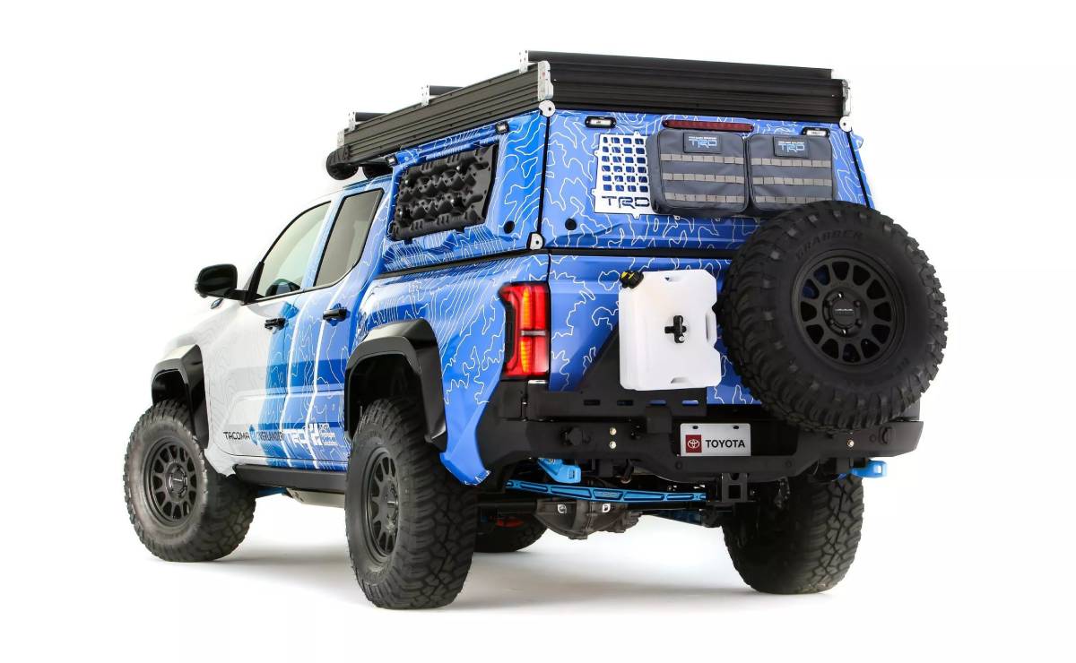 MDP Toyota Tacoma H2 Overlander trasera Toyota Tacoma H2 Overlander: Innovación a Hidrógeno en el SEMA Show 2025