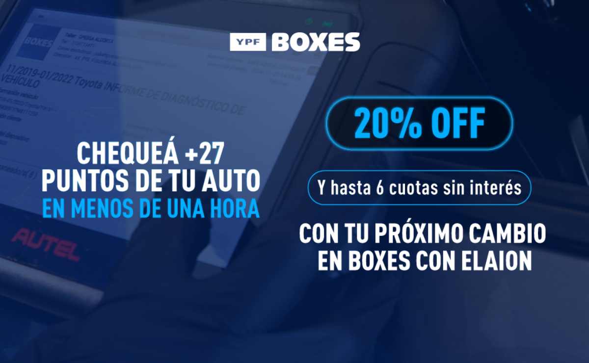 ¿Tu vehículo está listo para el viaje? Descubre el servicio integral de YPF BOXES MDP YPF Boxes 1 ¿Tu vehículo está listo para el viaje? Descubre el servicio integral de YPF BOXES