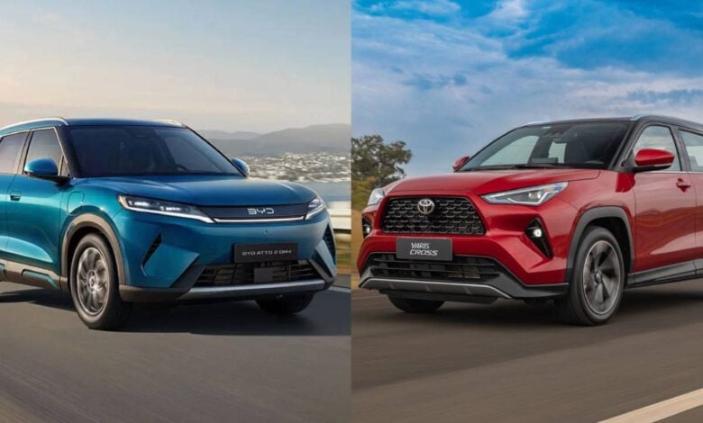 MDP BYD Atto 2 vs Toyota Yaris Cross BYD Atto 2 DM-i: El Nuevo Competidor en la Gama Híbrida Enchufable