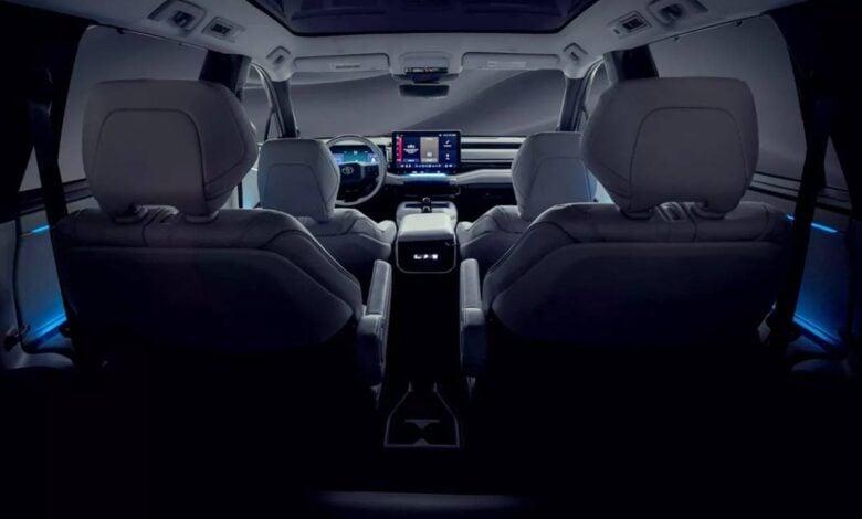 MDP Toyota nuevo SUV interior Toyota Revela Los Primeros Detalles de su Novedoso SUV Eléctrico de Gran Tamaño