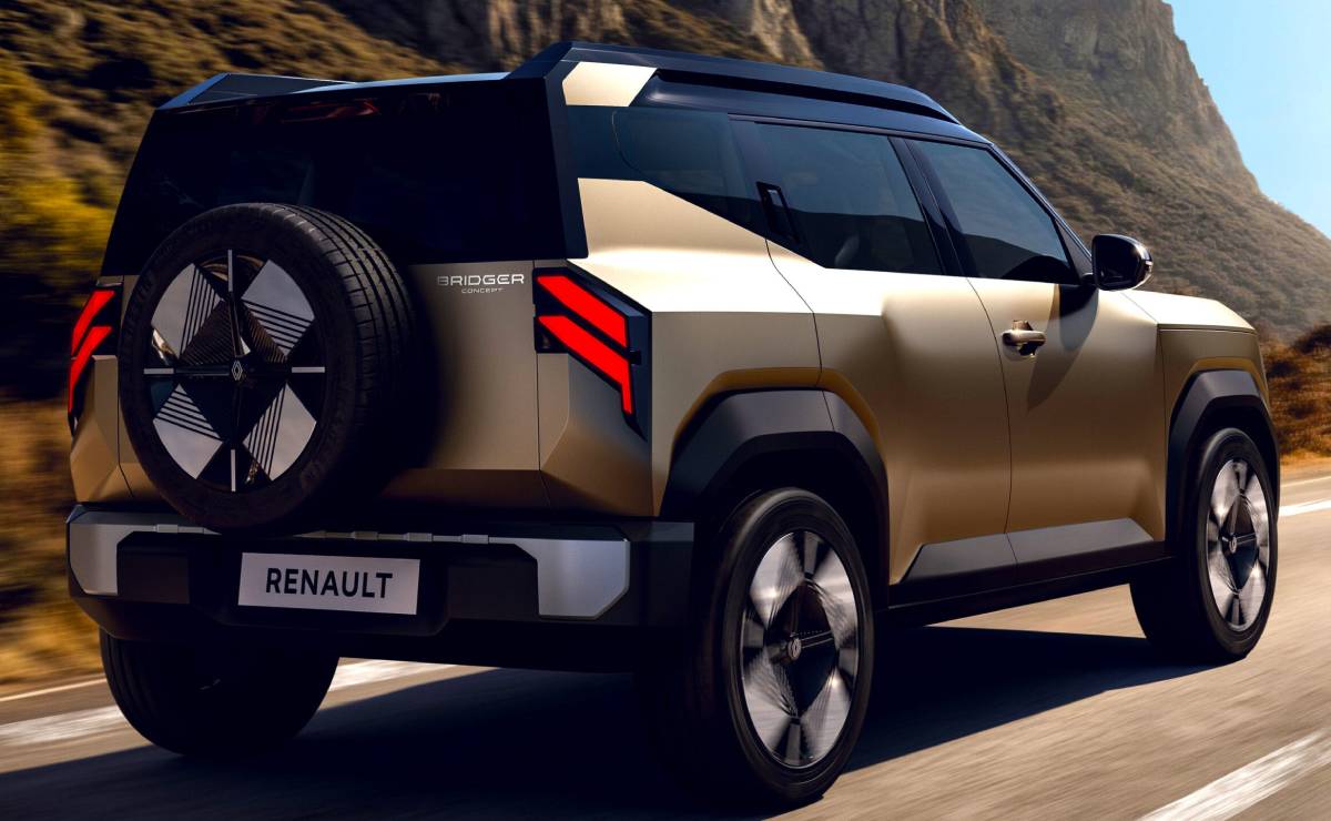 MDP Renault Bridger Concept accion trasera Renault Bridger Concept: El Nuevo SUV Eléctrico que Revolucionará el Segmento B en Mercados Emergentes