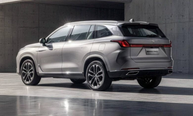 MDP SUV MG S9PHEV trasera MG S9PHEV: La incursión híbrida que redefine el SUV familiar en Europa