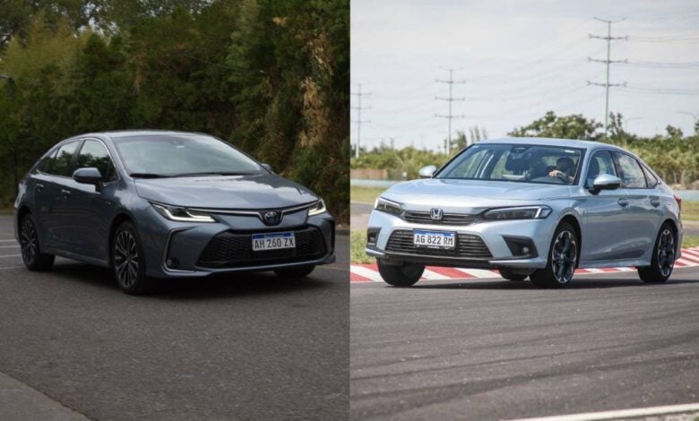 MDP Toyota Corolla vs Honda Civic consumo Toyota Corolla vs Honda Civic: ¿Cuál es el híbrido más eficiente del mercado?
