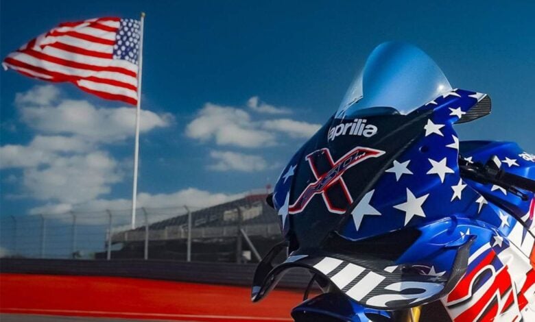 MDP aprilia x 250th Aprilia X 250TH: Celebración Italiana del Bicentenario Americano en MotoGP