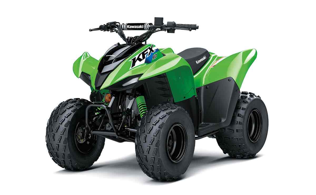 MDP kawasaki kfx90 2 Kawasaki KFX 90: El Cuatriciclo Ideal para Jóvenes Aventureros