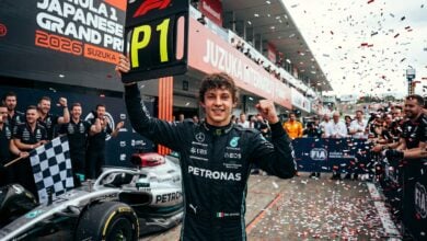 tmp tdsrm6b Antonelli hace historia con dos victorias seguidas, pero un choque de 50G expone el peligro de las nuevas reglas