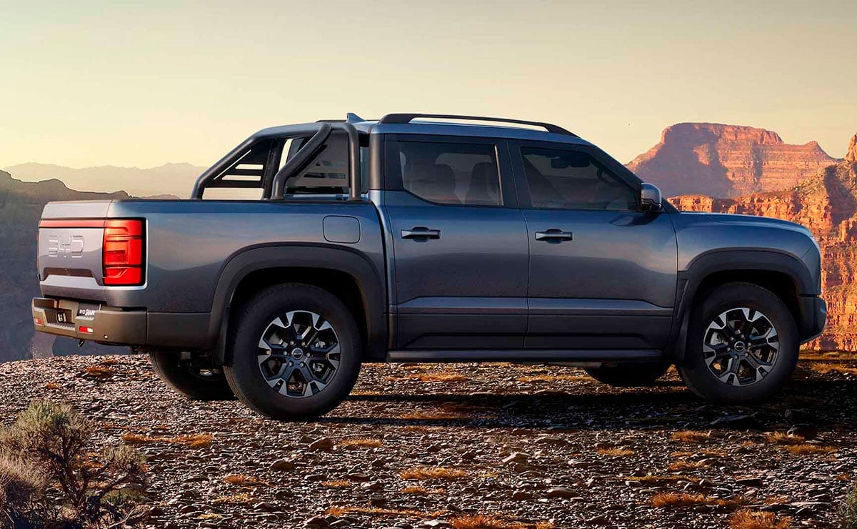 MDP Pick up BYD Shark trasera 1 BYD Shark: La pick up híbrida enchufable desembarca en Argentina revolucionando el segmento