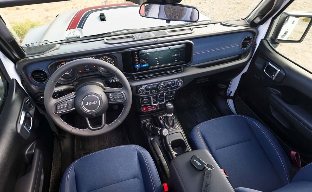 MDP Jeep Wrangler America250 por dentro Wrangler America250 Edition 2026: Celebración y Exclusividad Off-Road