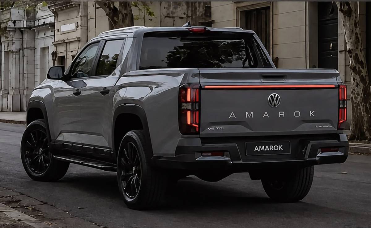 MDP Nueva Volkswagen Amarok 2027 trasera La Renovación Más Esperada: Volkswagen Amarok 2027 Lista para Impactar el Mercado del Mercosur