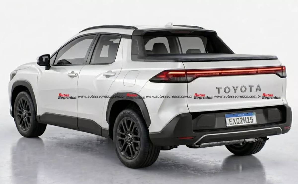 MDP Nueva pick up Toyota Proyecto 150D trasera 1 La Nueva Pick-Up de Toyota Basada en el Corolla Cross: El Futuro de la Movilidad Monocasco