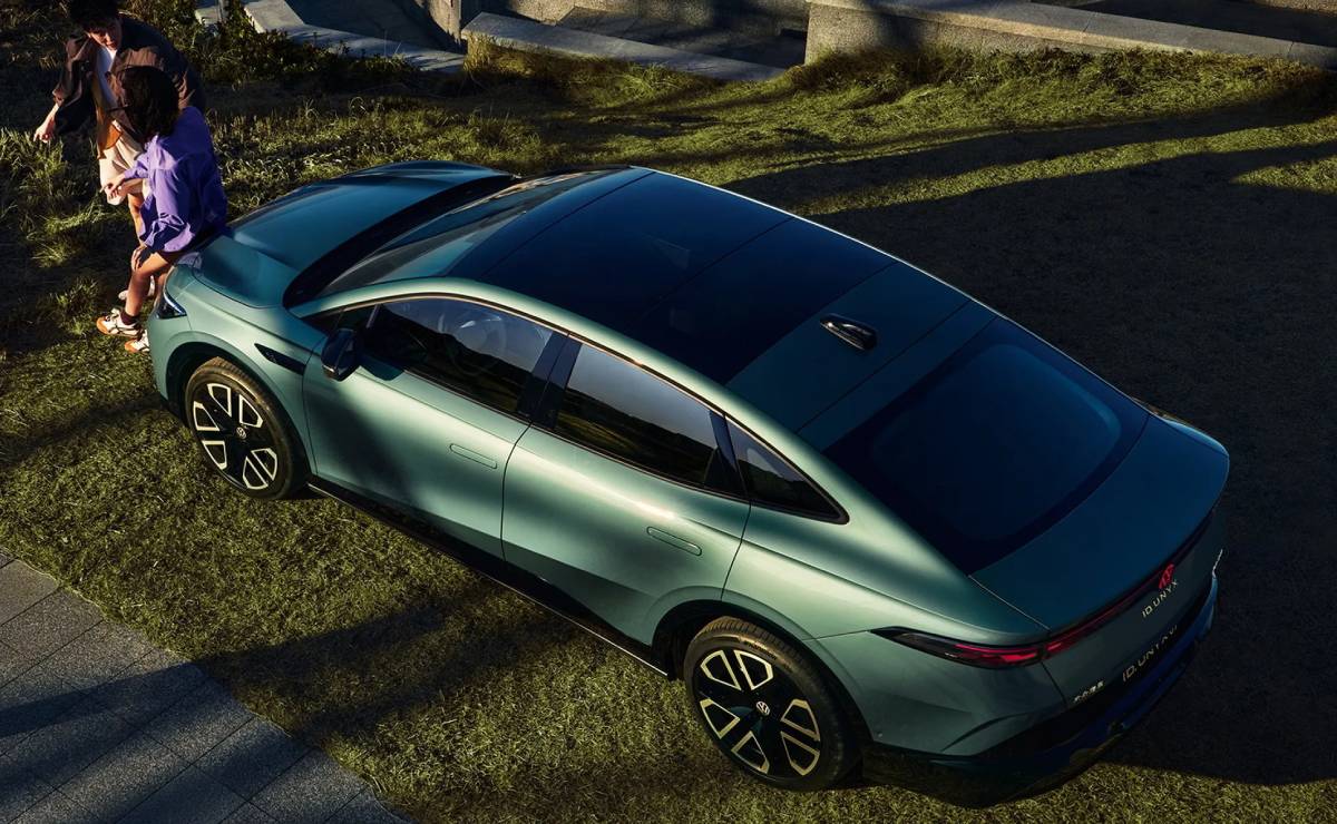 MDP Sedan Volkswagen ID. Unyx 07 trasera Volkswagen ID. Unyx 07: La Nueva Apuesta Eléctrica que Sacudirá el Mercado Chino