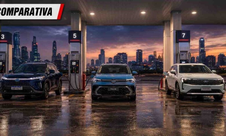 Ford Territory, Toyota Corolla Cross y Volkswagen Taos: ¿Cuál SUV Mediano Elegir en 2026? MDP comparativo de consumo SUV medianos Ford Territory, Toyota Corolla Cross y Volkswagen Taos: ¿Cuál SUV Mediano Elegir en 2026?