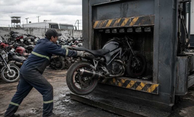 MDP motos compactadas ley Pérdida Final: La Propuesta que Buscan Afectar a las Motos con Escapes Libres en Buenos Aires