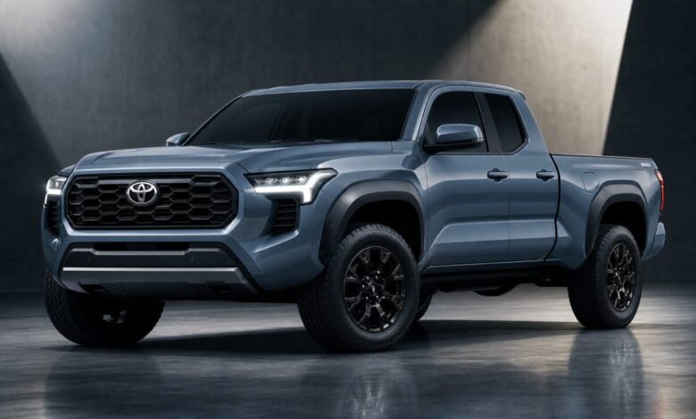 Toyota Corolla Pick Up: todo lo que se sabe del nuevo modelo que llega en 2028 Toyota Corolla Pick Up - Render conceptual de la nueva pickup compacta con diseño frontal moderno y parrilla prominente