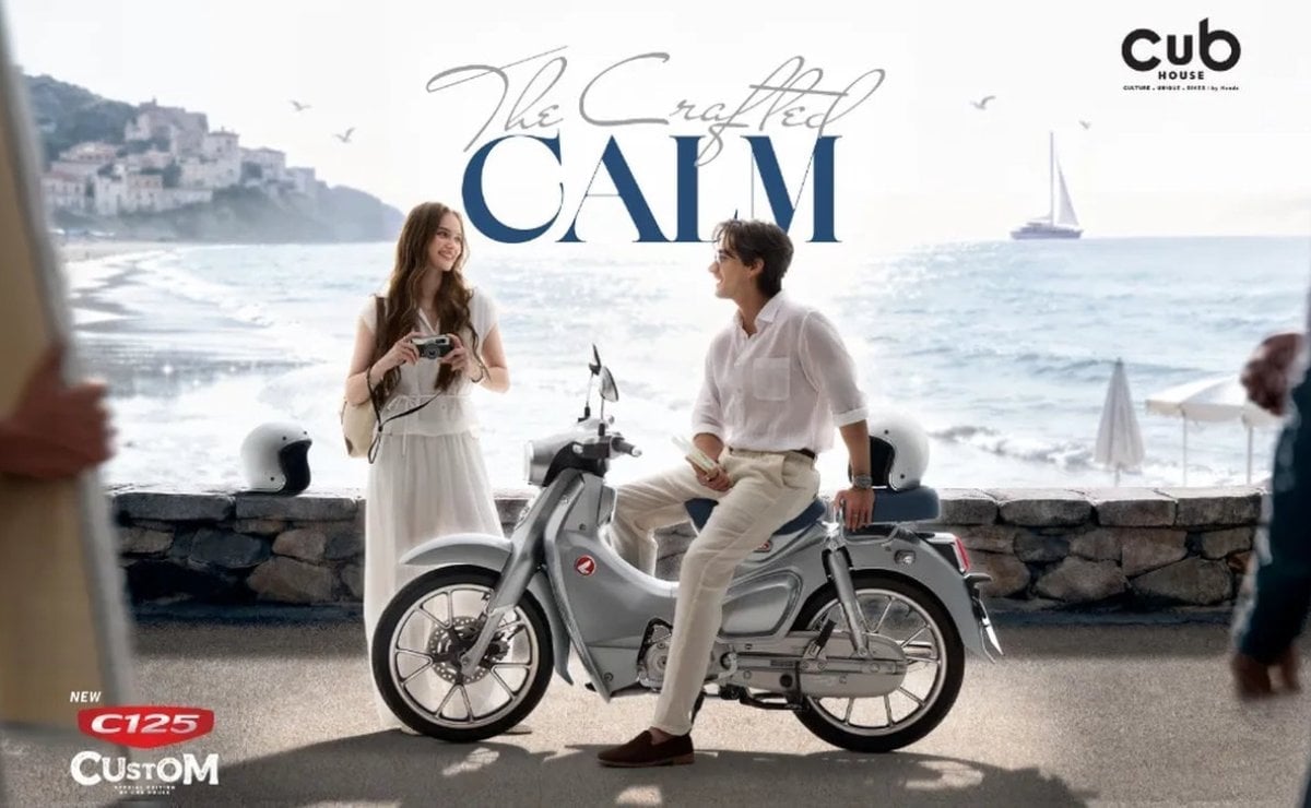 MDP honda super cub calm3 Honda C125 Super Cub: La Edición Especial que Inspira Calma y Estética Costera