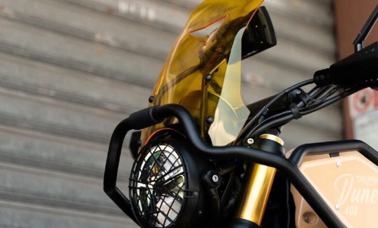Triumph Dune 400: El Legado Británico Reimaginado desde Italia MDP triumph scrambler 400xc dune 1 Triumph Dune 400: El Legado Británico Reimaginado desde Italia