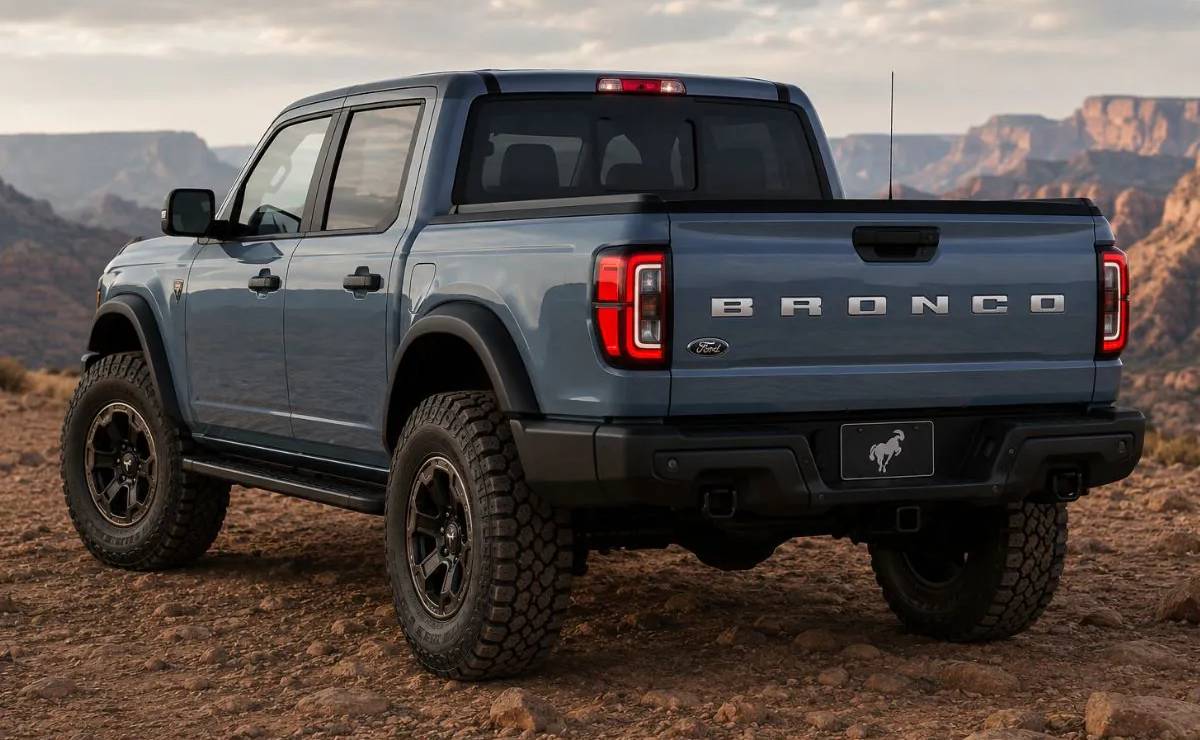 MDP Ford Bronco pick up trasera ¿Ford Bronco pick-up: la rival perfecta para la Jeep Gladiator?