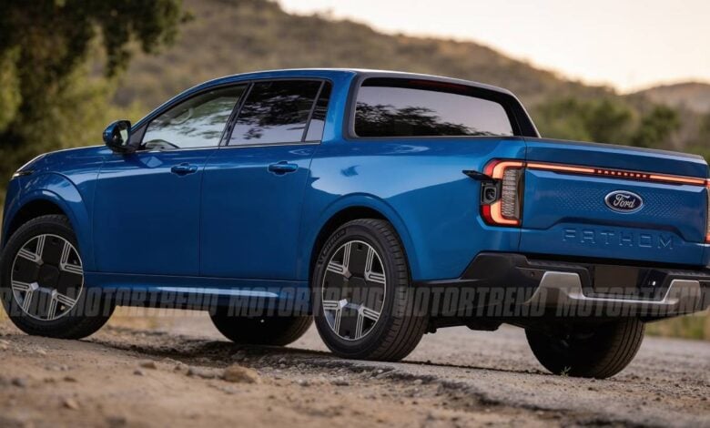 Ford Fathom: La Innovadora Pick-Up Eléctrica que Revolucionará el Mercado con su Precio Competitivo MDP Ford Fathom trasera Ford Fathom: La Innovadora Pick-Up Eléctrica que Revolucionará el Mercado con su Precio Competitivo