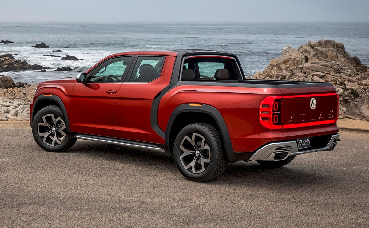¿El regreso de Volkswagen al segmento de pick ups en Estados Unidos? MDP Volkswagen Atlas Tanoak trasera ¿El regreso de Volkswagen al segmento de pick ups en Estados Unidos?
