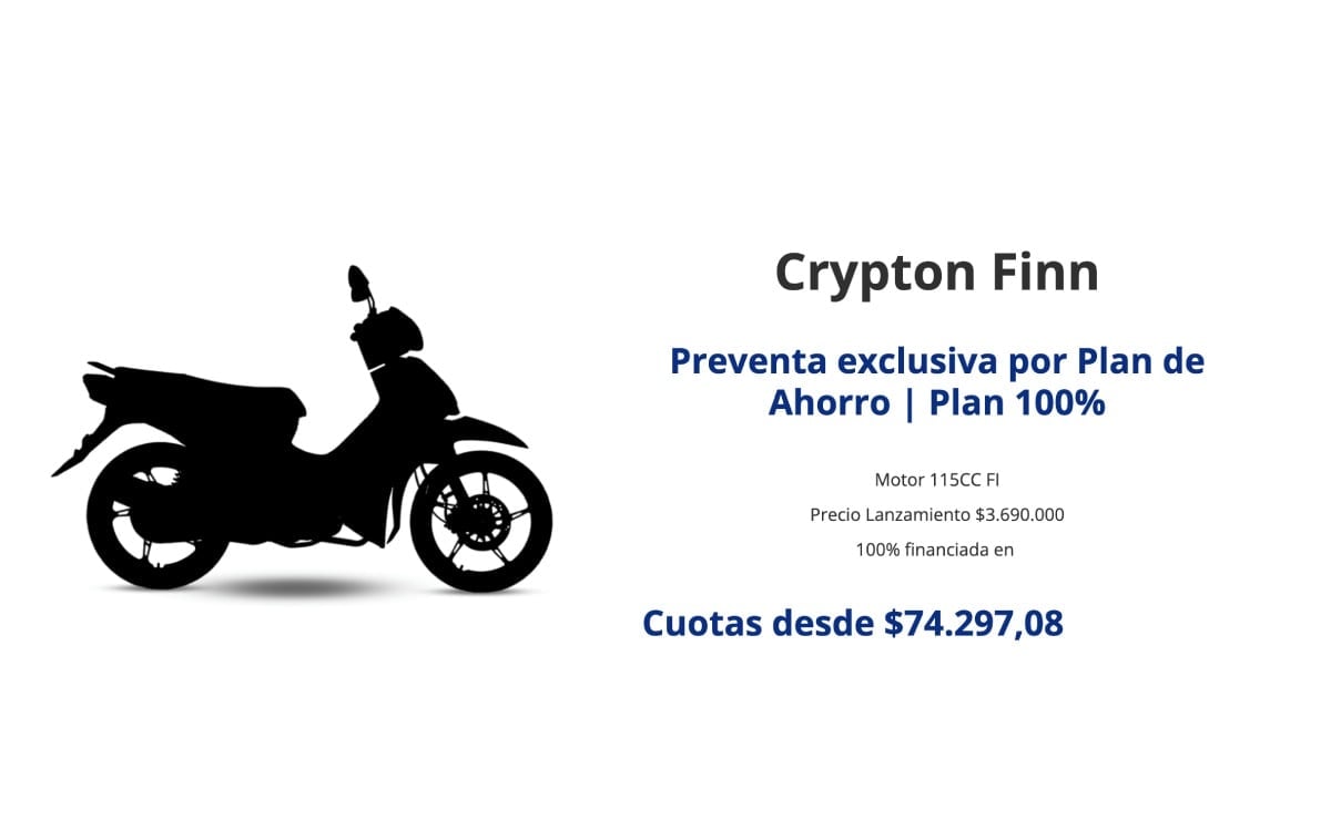 Yamaha Crypton Finn: ¿La respuesta perfecta al ahorro y eficiencia en el mercado argentino? MDP crypton finn financiacion Yamaha Crypton Finn: ¿La respuesta perfecta al ahorro y eficiencia en el mercado argentino?