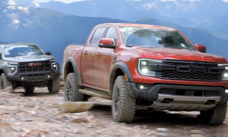 ford ranger raptor vs gmc canyon at4x cu 1200x740 1 Ford Ranger Raptor vs GMC Canyon AT4X: cuál gana en off-road