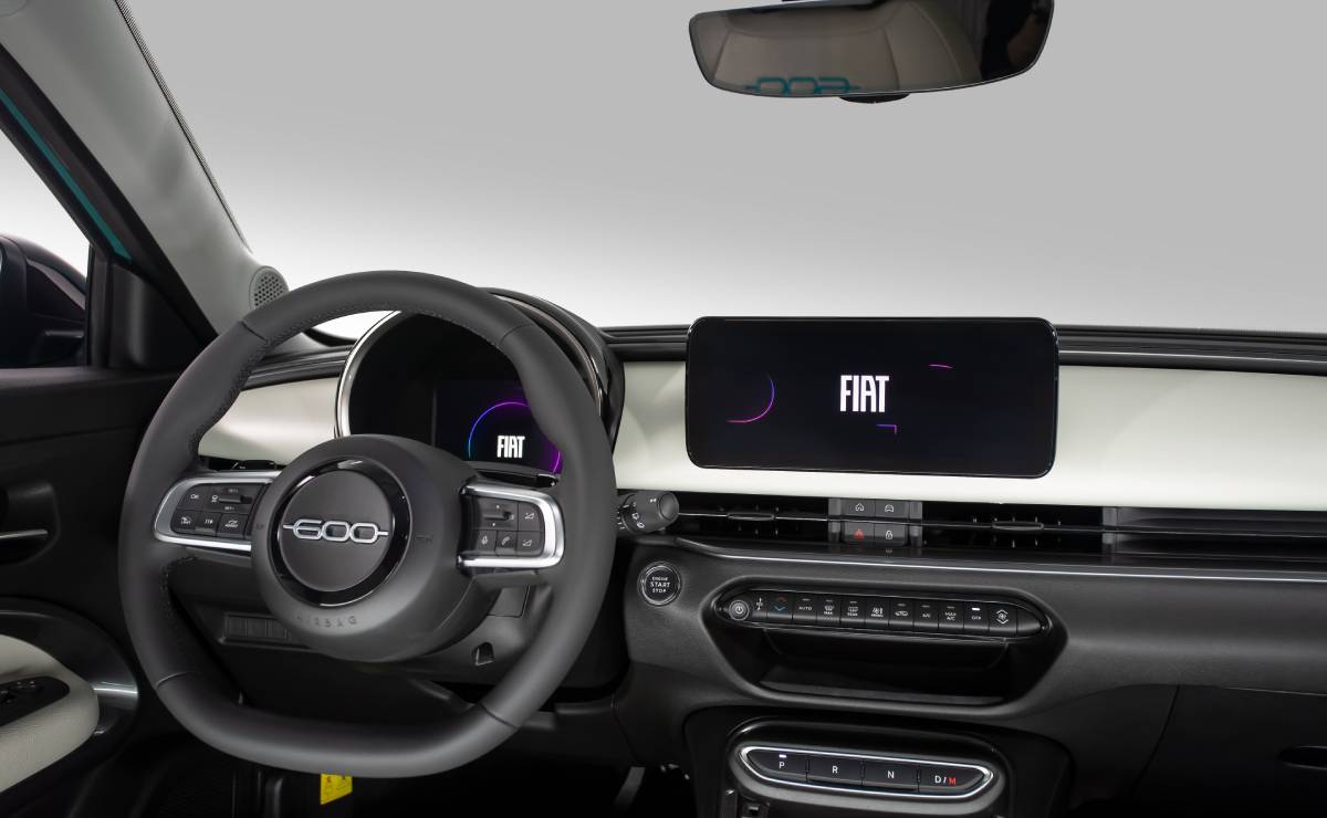 MDP Fiat 600 interior 1 Fiat 600 Hybrid: La nueva joya sustentable que llega a Argentina