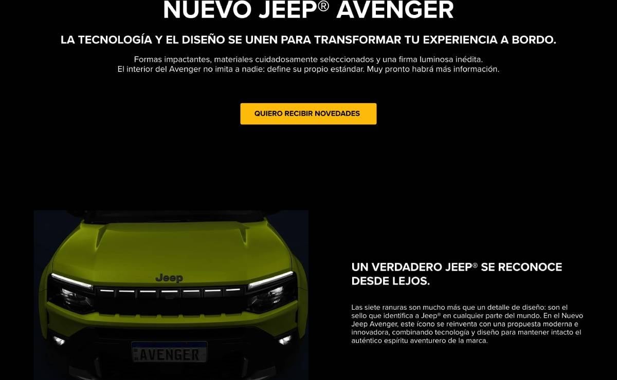 El Jeep Avenger 2027: La Apuesta Híbrida de Jeep que Revoluciona el Mercado Brasileño MDP Nuevo Jeep Avenger pagina web El Jeep Avenger 2027: La Apuesta Híbrida de Jeep que Revoluciona el Mercado Brasileño