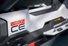 MDP bmw vision ce BMW Vision CE: Innovación en Seguridad con Airbags Laterales para Motociclistas