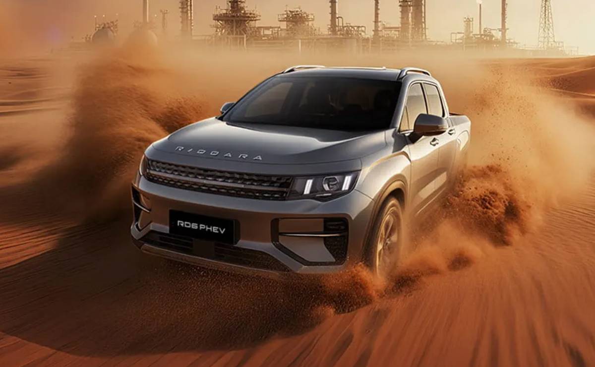 MDP Pick up Riddara R6 PHEV accion Geely Riddara R6 PHEV: La revolución de las pick-up híbridas enchufables llega a Argentina